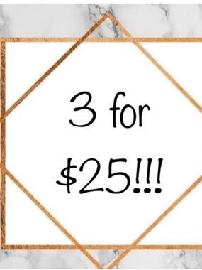 👗 3 for $25 promo
